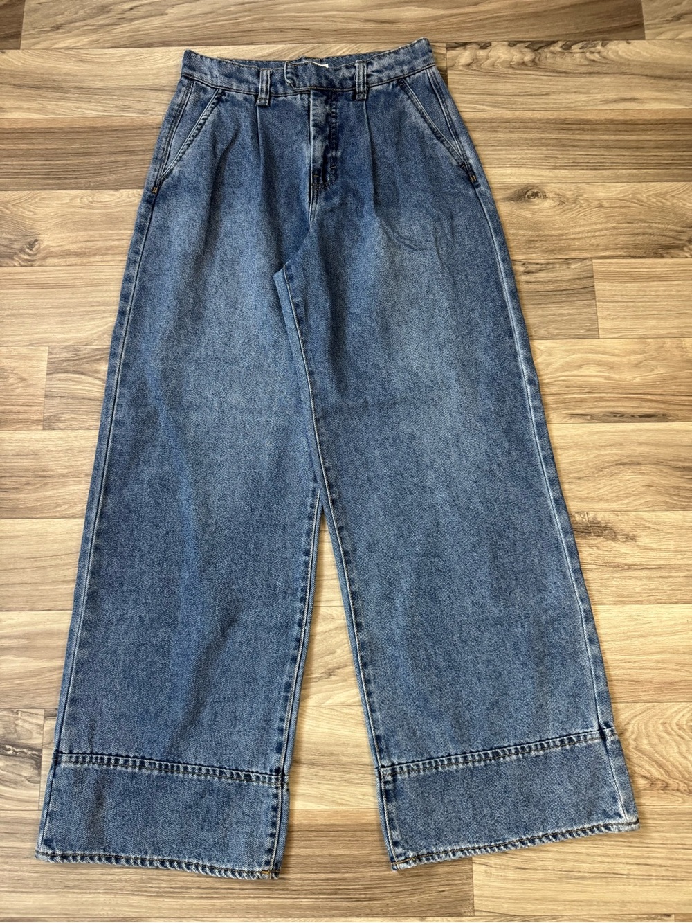 Habitual Women's Wide-Leg High Rise Denim Trouser Jeans Size 8 / 29